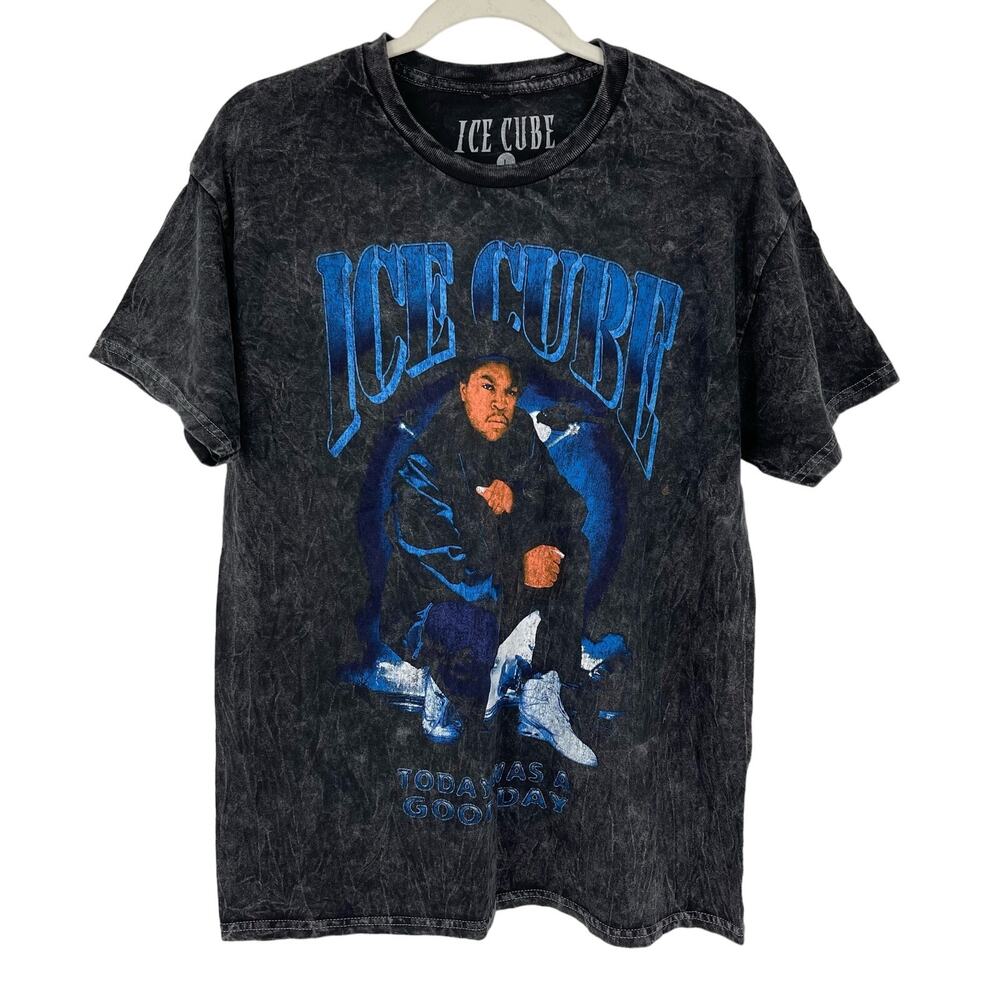Officially Licensed Ice Cube Today Was A Good Day T-Shirt Black Acid Wash‎ Large